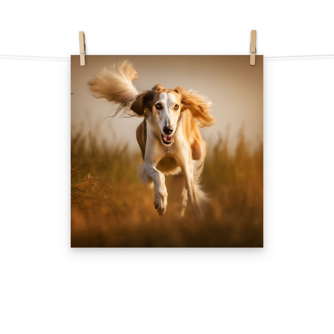 Saluki Photo paper poster - PosterfyAI.com