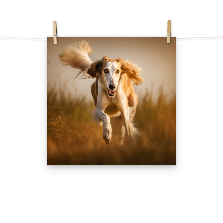 Saluki Photo paper poster - PosterfyAI.com