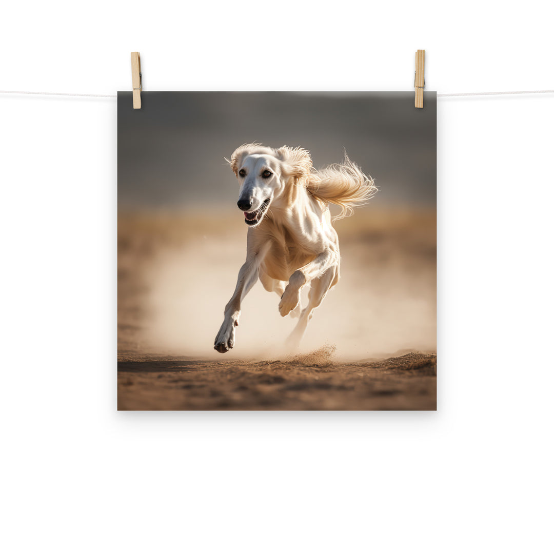 Saluki Photo paper poster - PosterfyAI.com