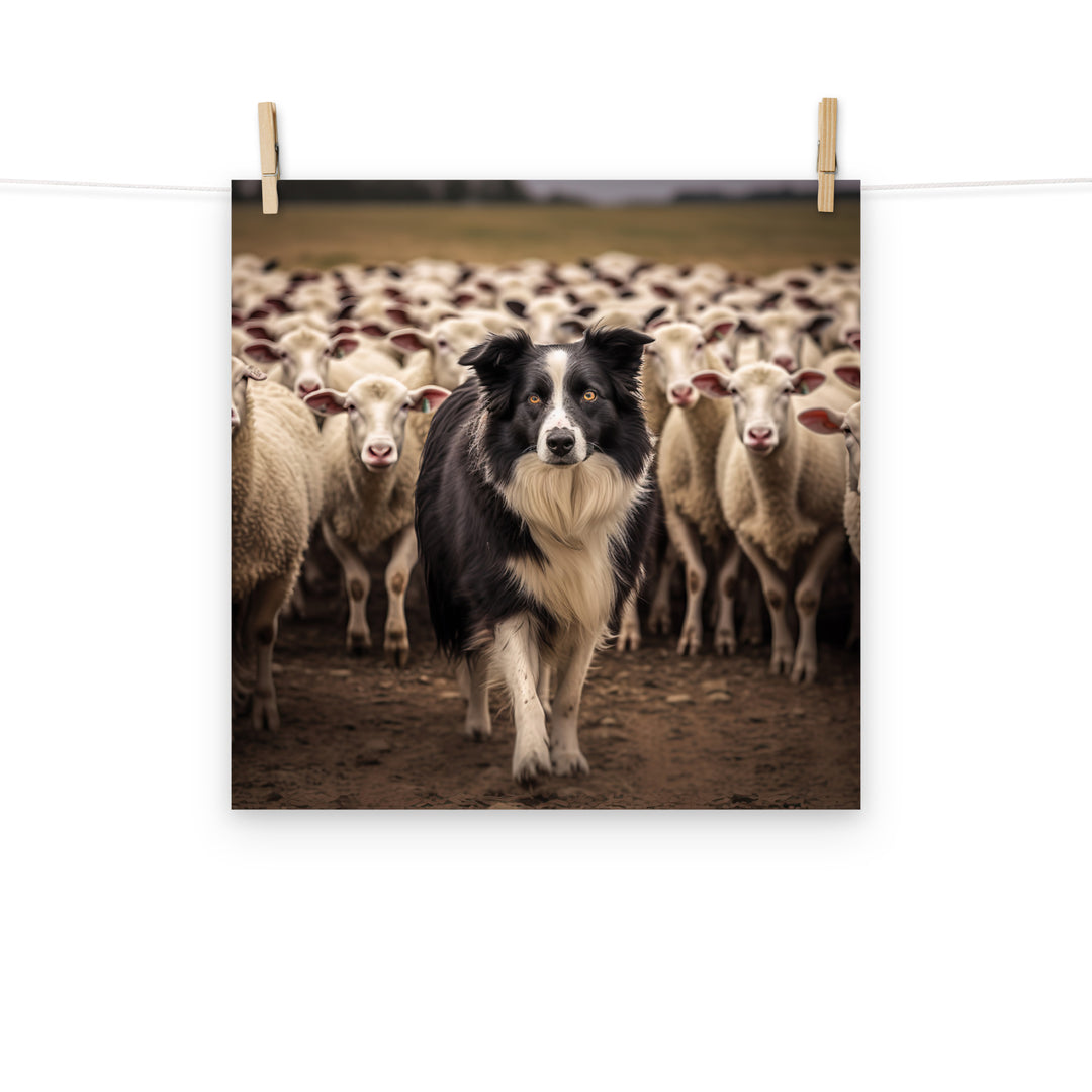 Border Collie Photo paper poster - PosterfyAI.com