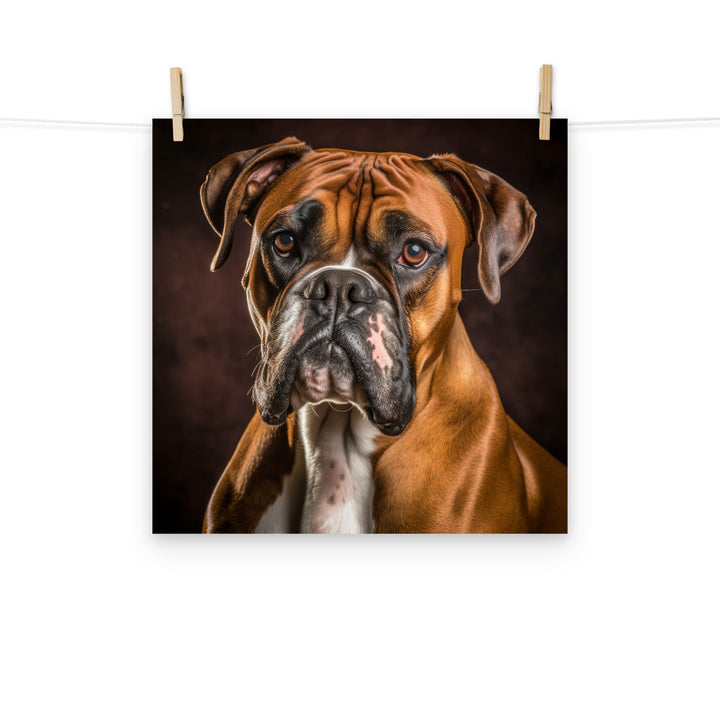 Boxer Photo paper poster - PosterfyAI.com