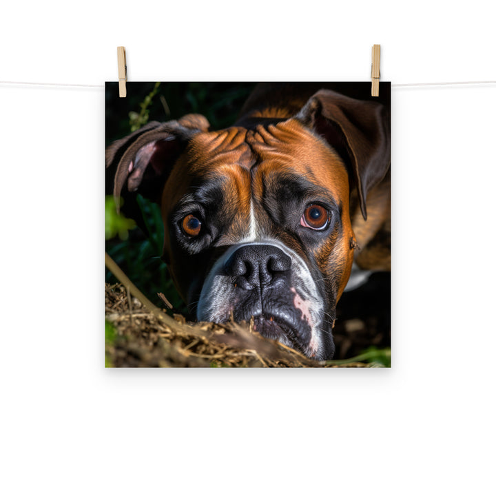 Boxer Photo paper poster - PosterfyAI.com