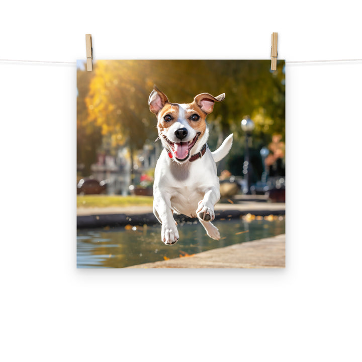 Jack Russell Terrier Photo paper poster - PosterfyAI.com