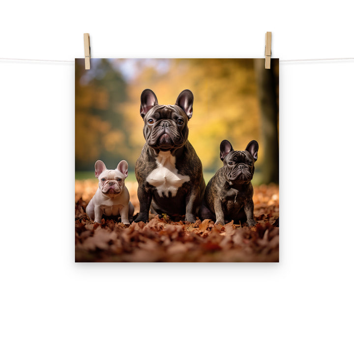 French Bulldog Photo paper poster - PosterfyAI.com