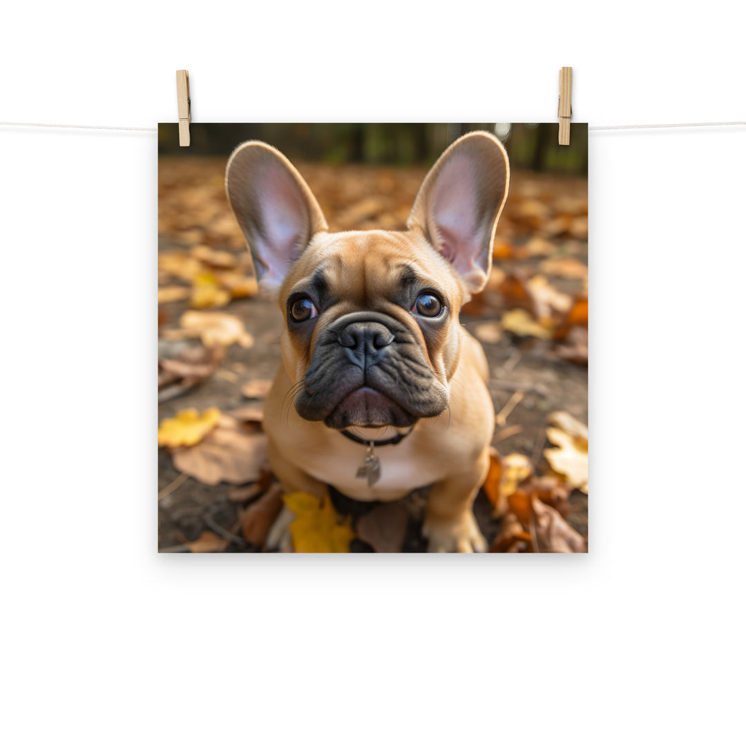 French Bulldog Photo paper poster - PosterfyAI.com