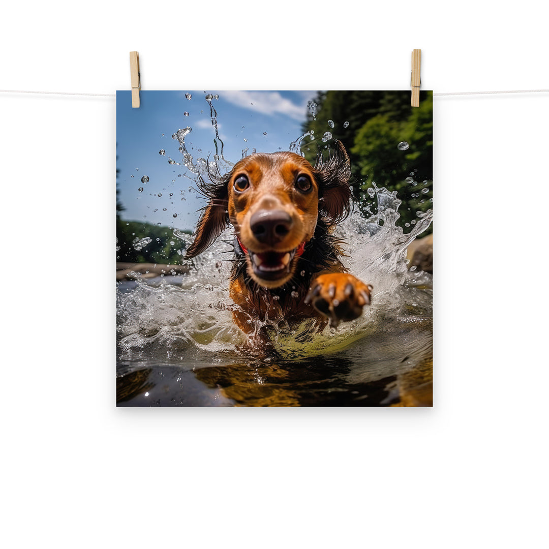 Dachshund Photo paper poster - PosterfyAI.com