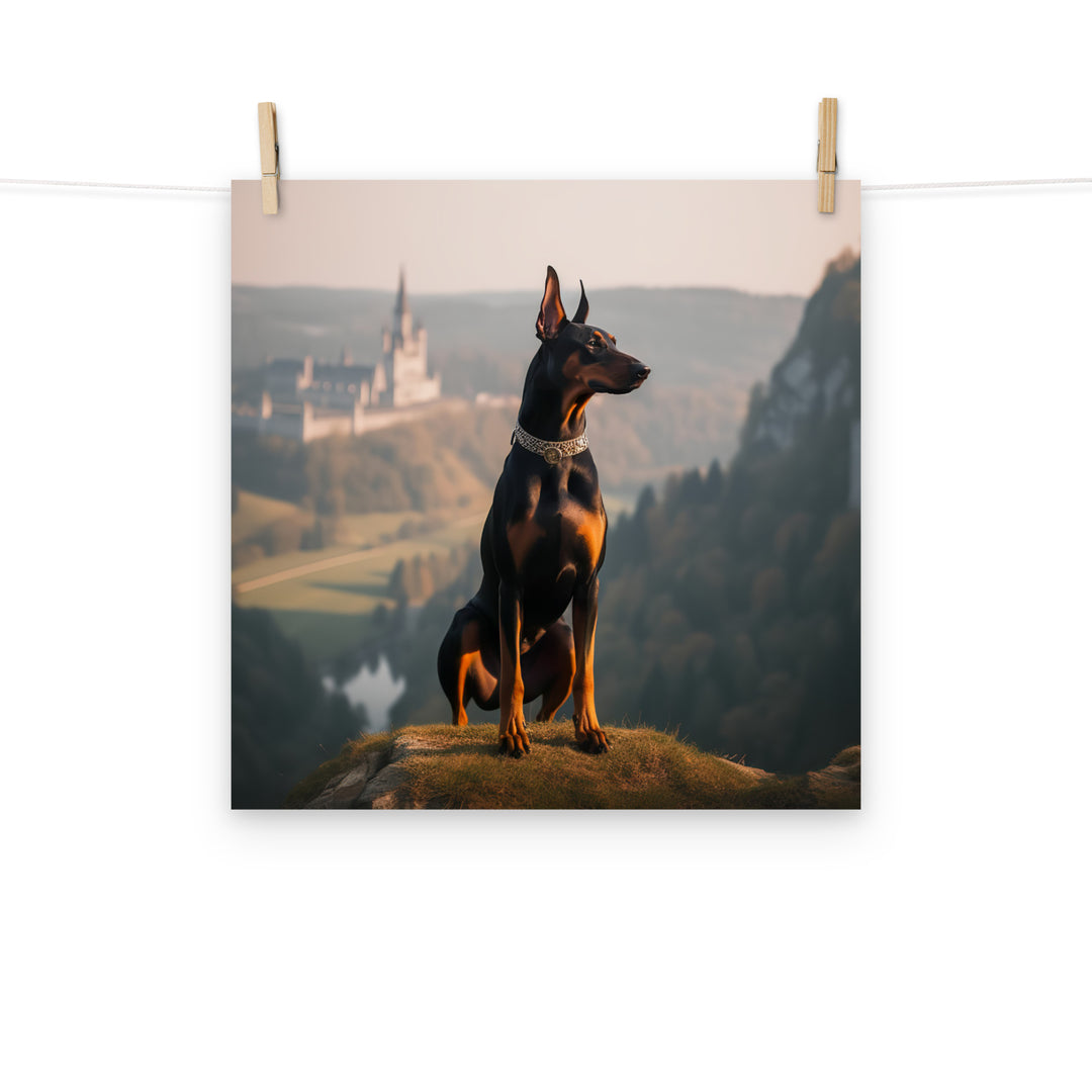 Doberman Photo paper poster - PosterfyAI.com