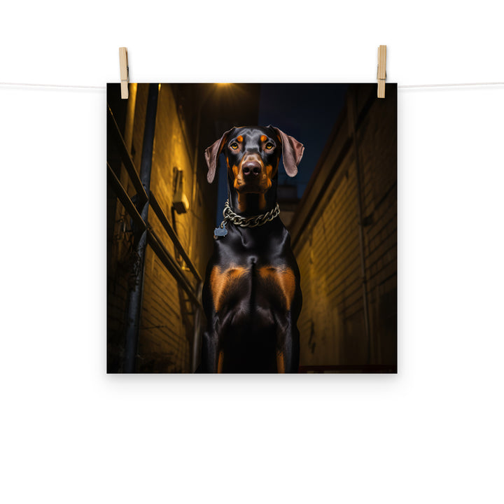 Doberman Photo paper poster - PosterfyAI.com