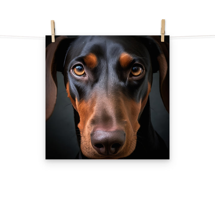 Doberman Photo paper poster - PosterfyAI.com