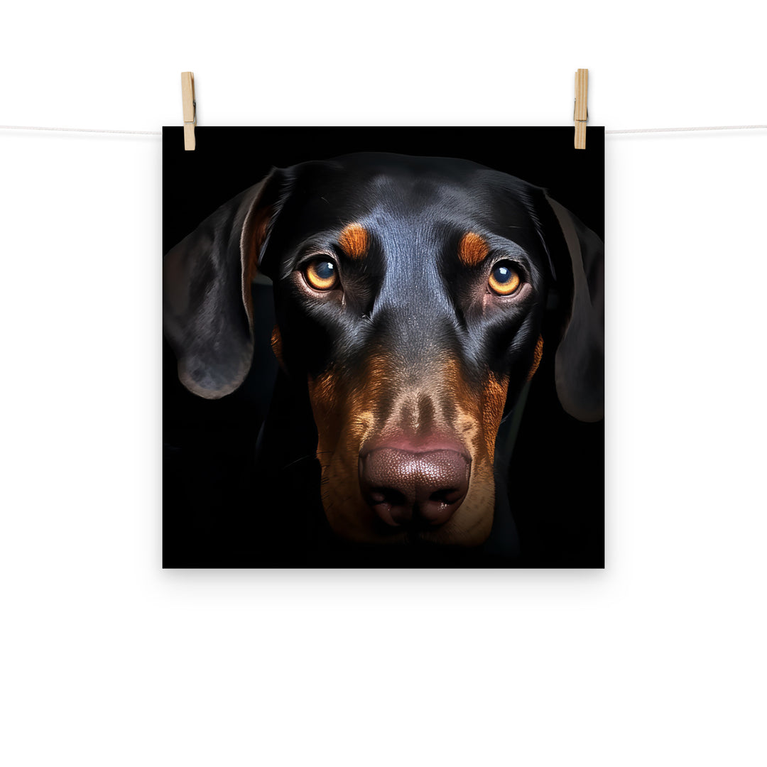 Doberman Photo paper poster - PosterfyAI.com