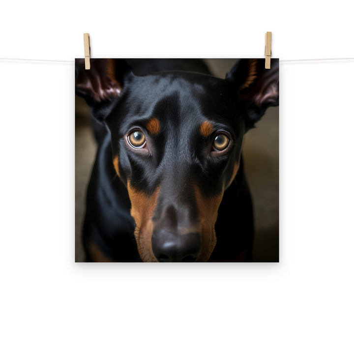 Doberman Photo paper poster - PosterfyAI.com