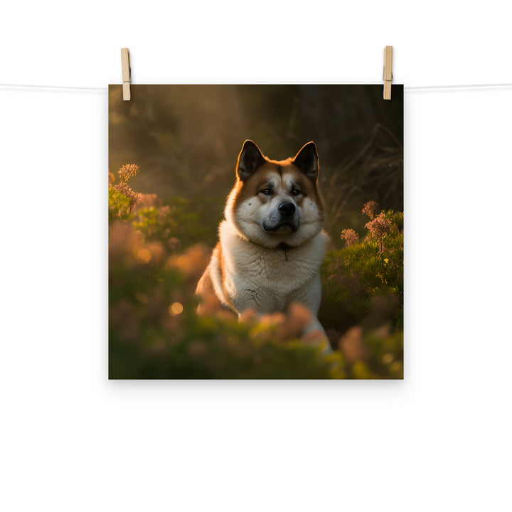 Akita Photo paper poster - PosterfyAI.com