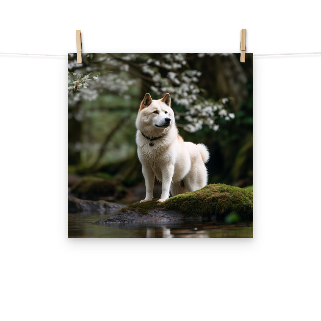 Akita Photo paper poster - PosterfyAI.com