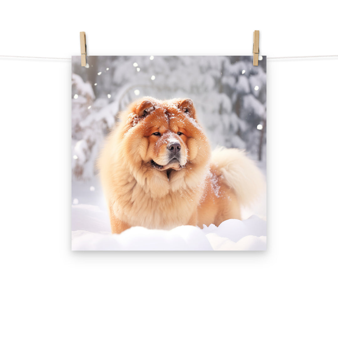 Chow Chow Photo paper poster - PosterfyAI.com