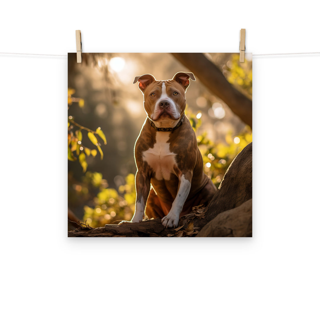 American Staffordshire Terrier Photo paper poster - PosterfyAI.com