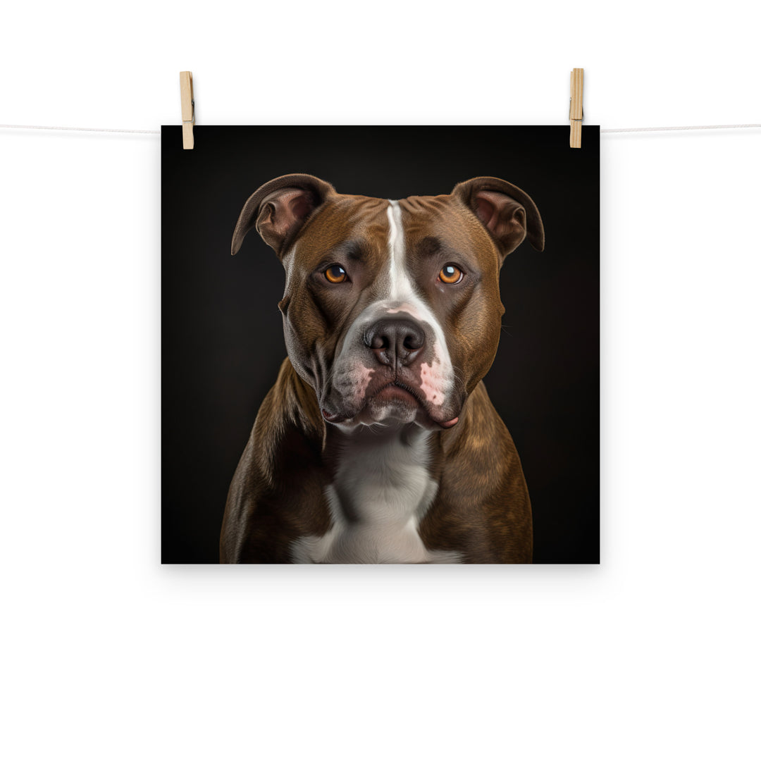 American Staffordshire Terrier Photo paper poster - PosterfyAI.com