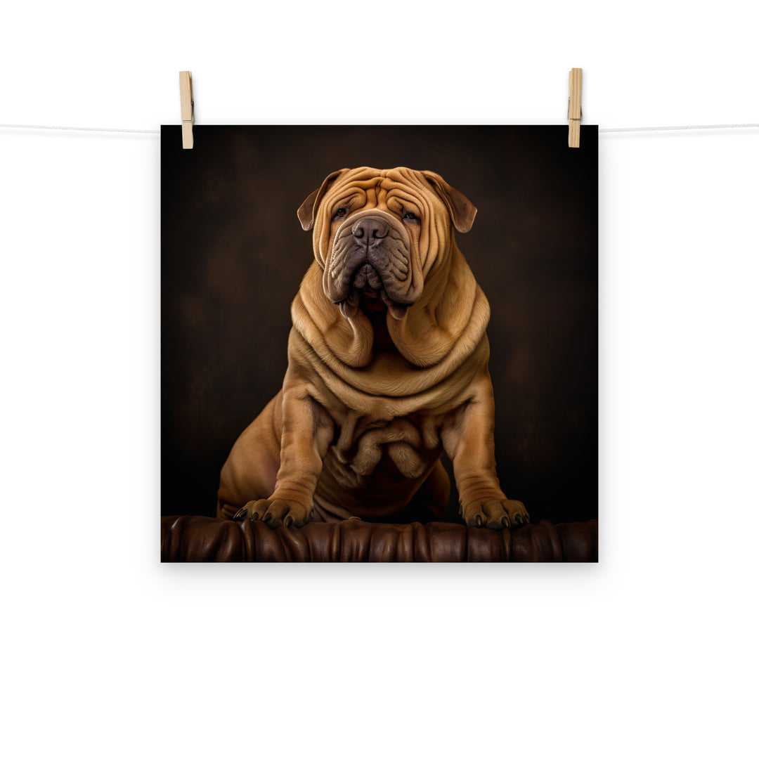 Shar Pei Photo paper poster - PosterfyAI.com