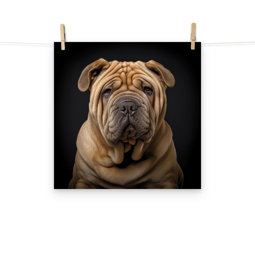 Shar Pei Photo paper poster - PosterfyAI.com