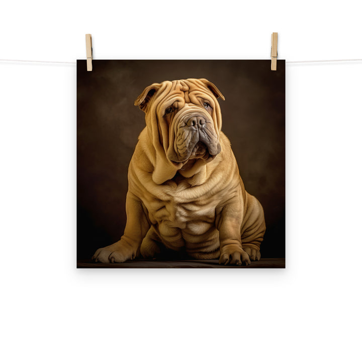 Shar Pei Photo paper poster - PosterfyAI.com