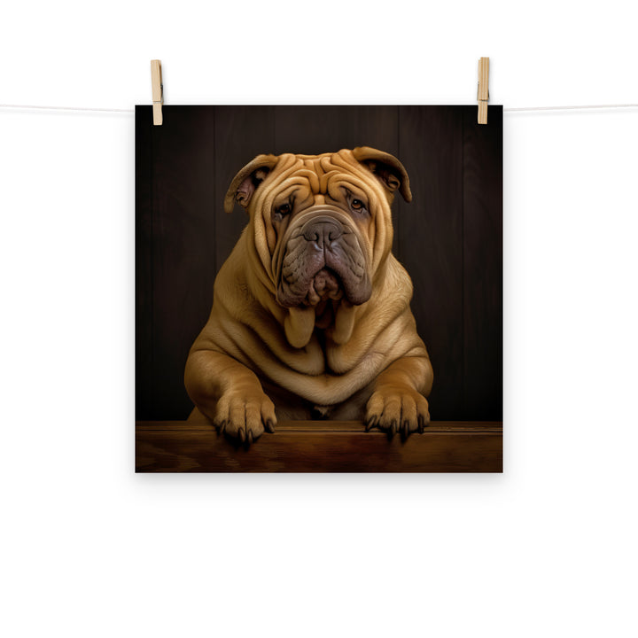 Shar Pei Photo paper poster - PosterfyAI.com