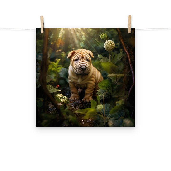 Shar Pei Photo paper poster - PosterfyAI.com