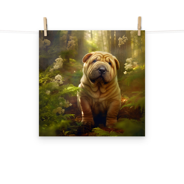 Shar Pei Photo paper poster - PosterfyAI.com