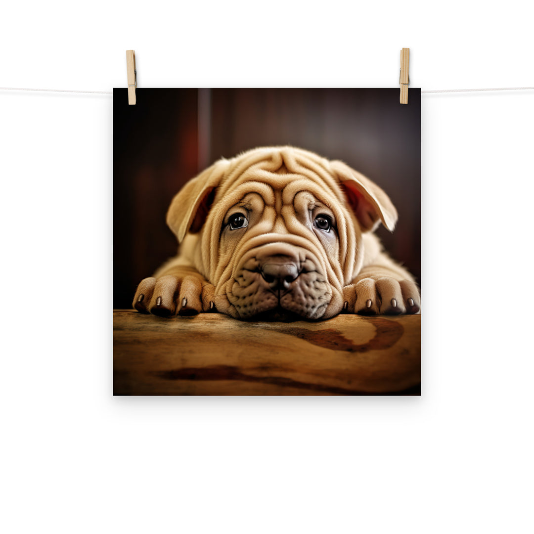 Shar Pei Photo paper poster - PosterfyAI.com