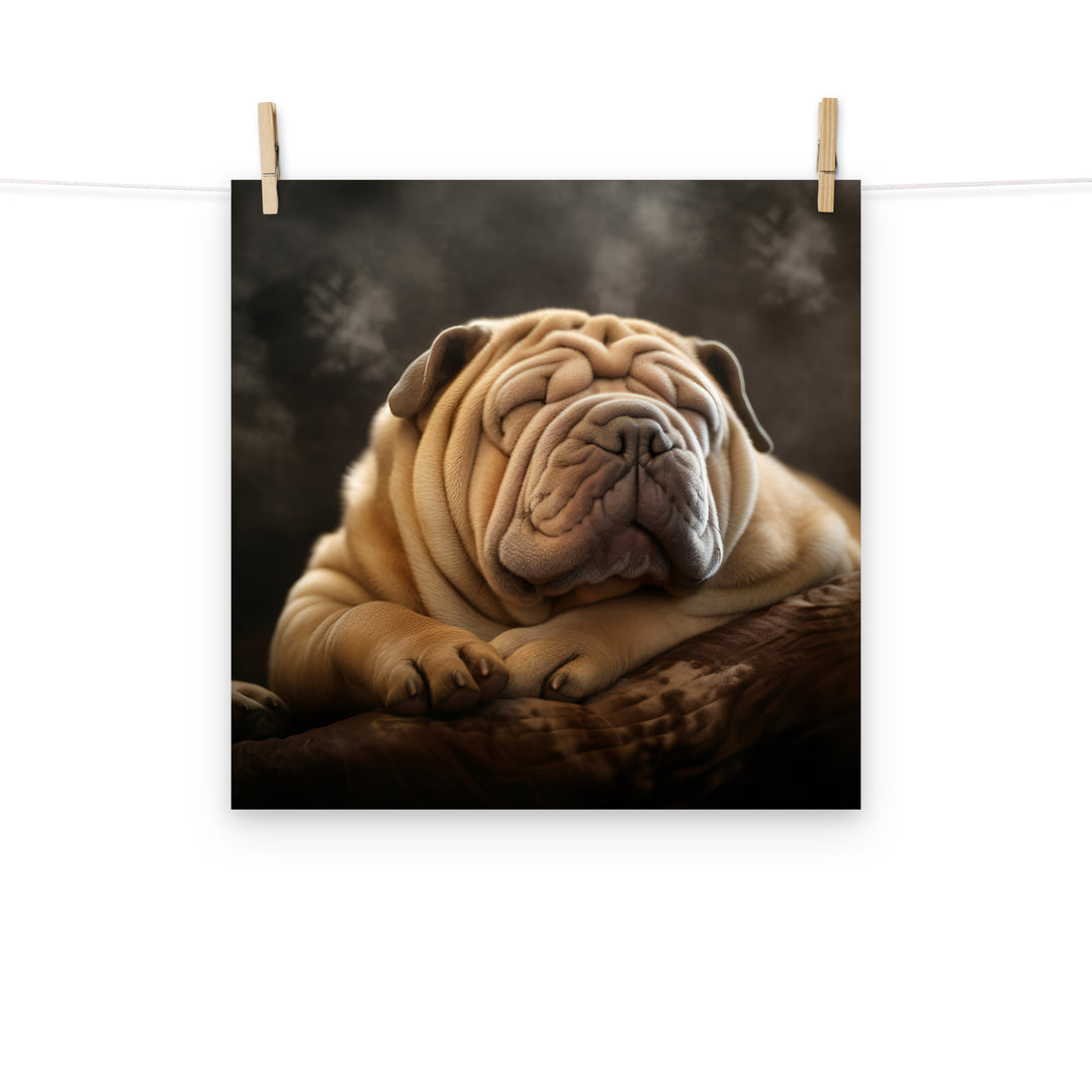 Shar Pei Photo paper poster - PosterfyAI.com