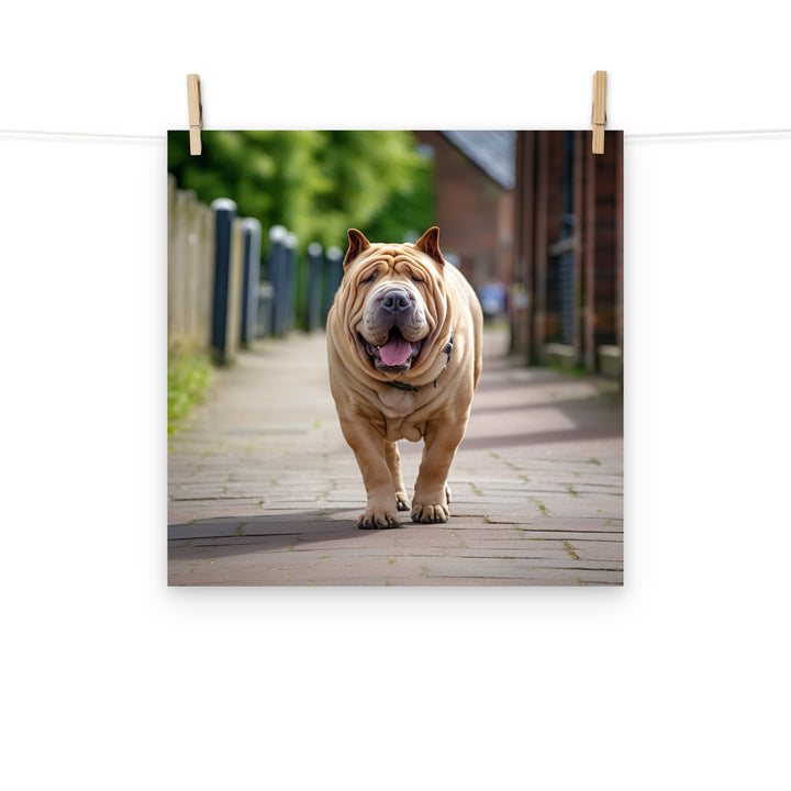 Shar Pei Photo paper poster - PosterfyAI.com