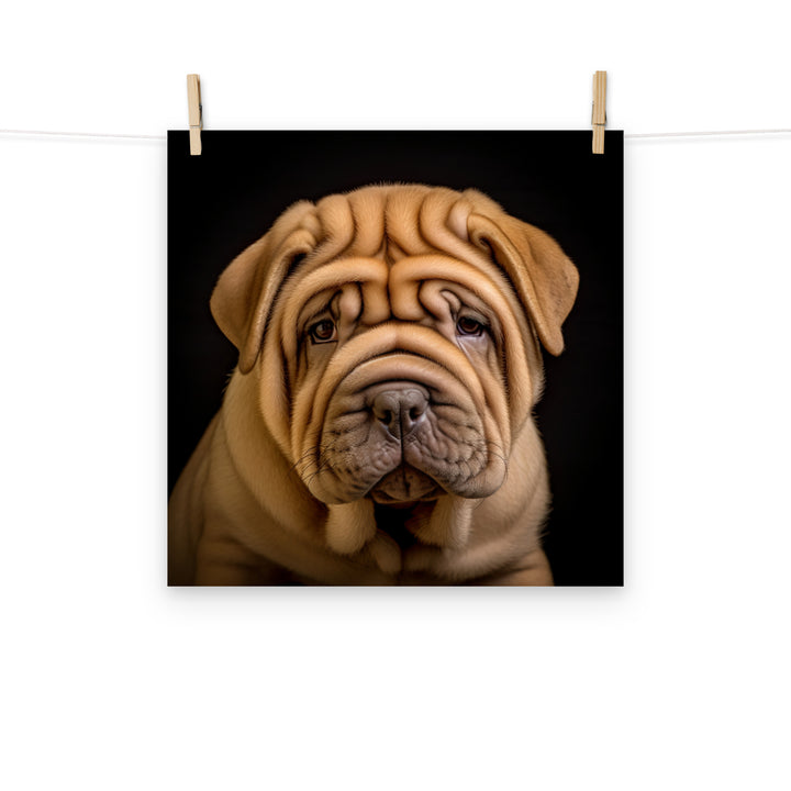 Shar Pei Photo paper poster - PosterfyAI.com