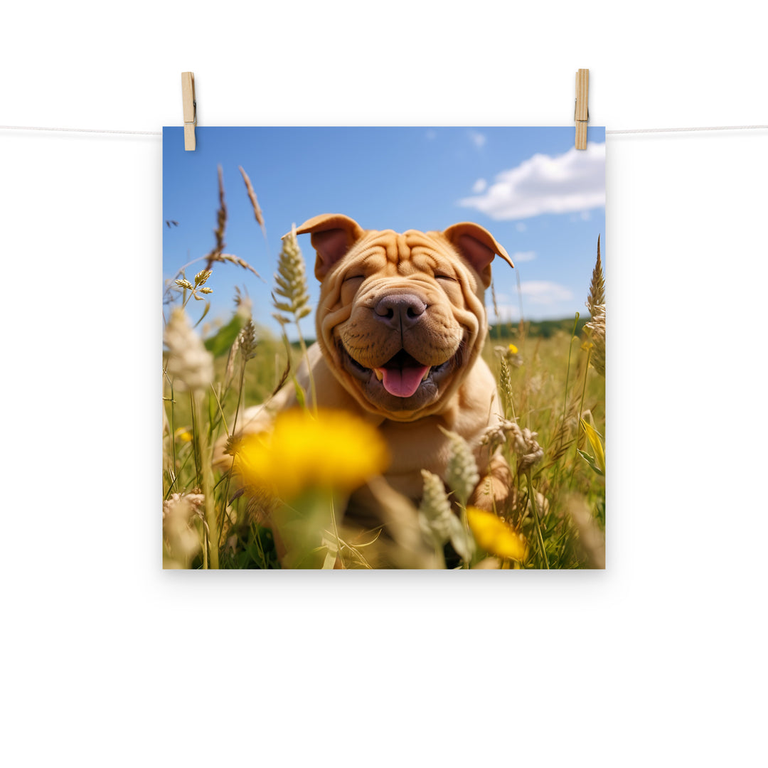 Shar Pei Photo paper poster - PosterfyAI.com