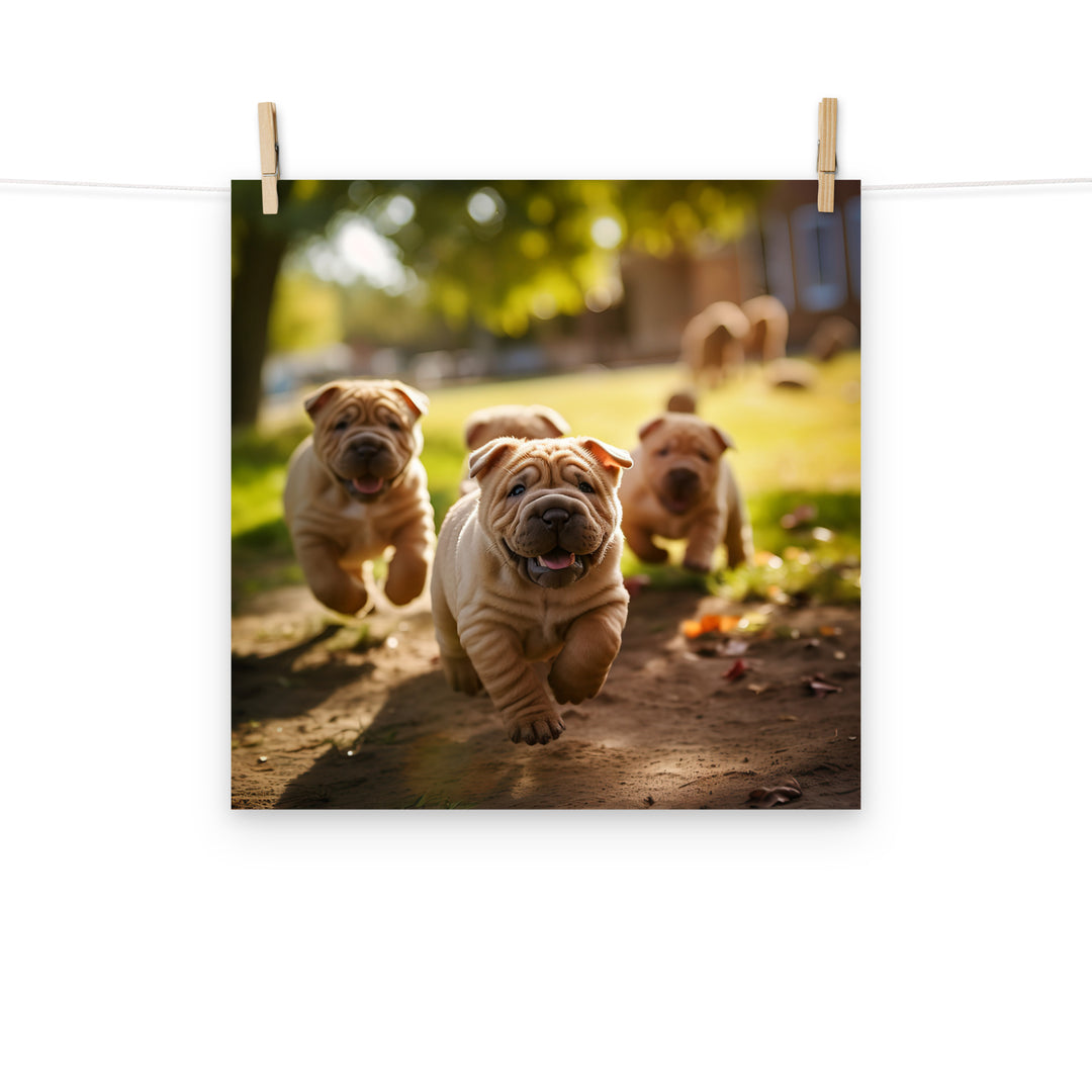 Shar Pei Photo paper poster - PosterfyAI.com