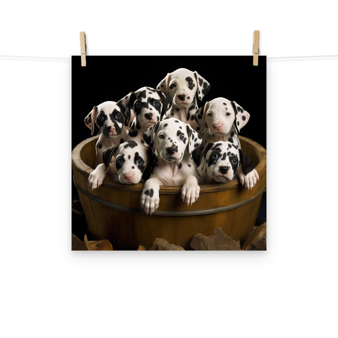 Dalmatian Photo paper poster - PosterfyAI.com