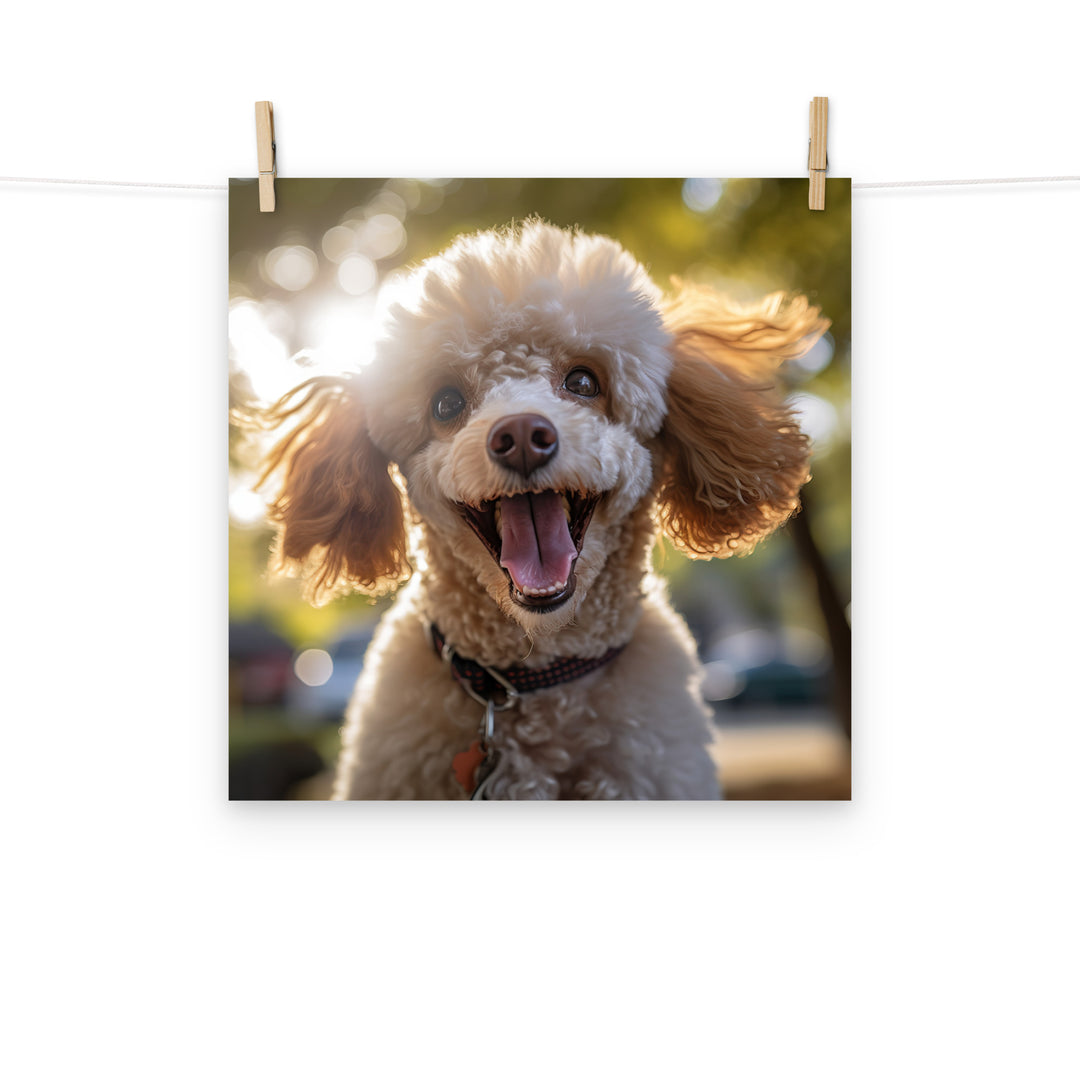 Poodle Photo paper poster - PosterfyAI.com