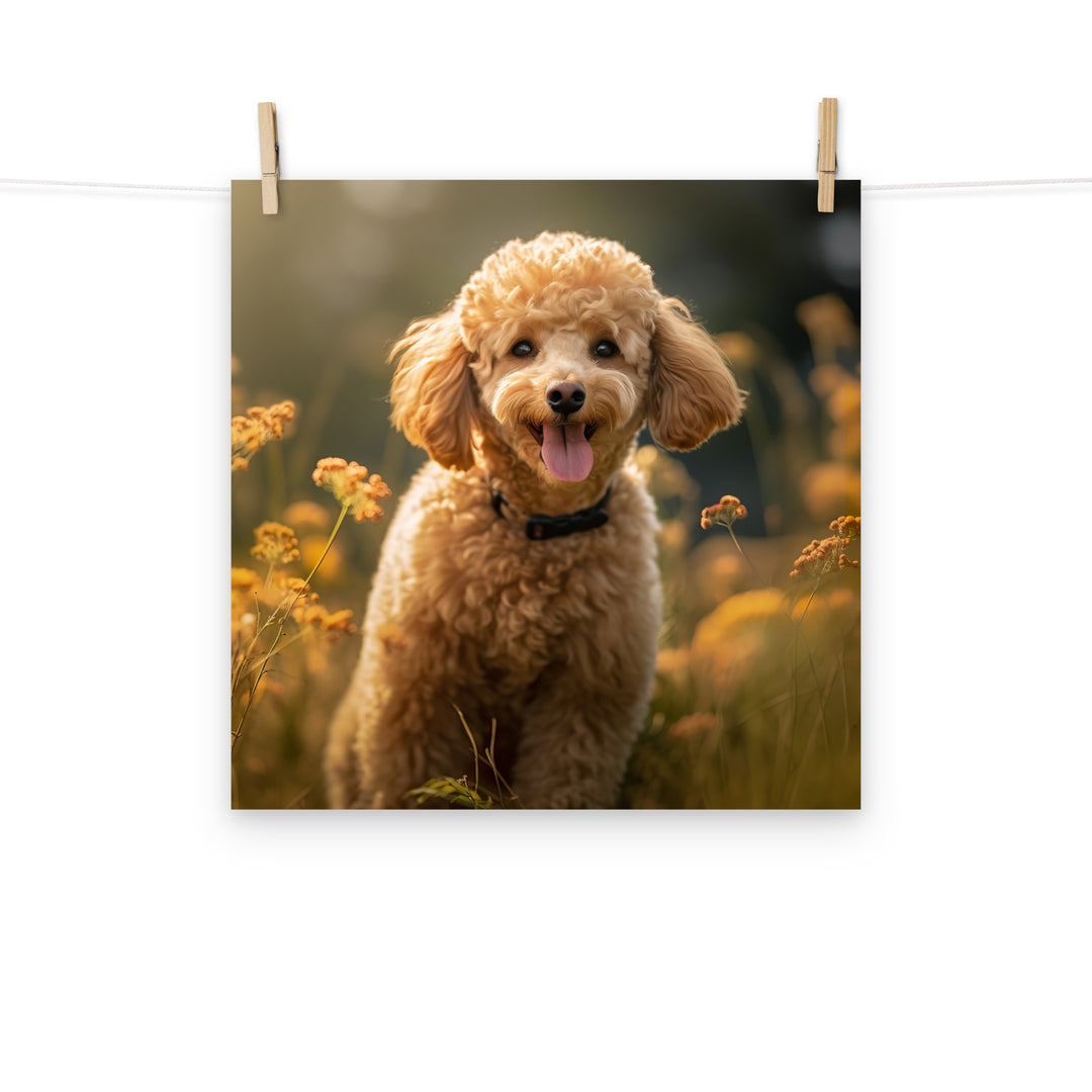 Poodle Photo paper poster - PosterfyAI.com