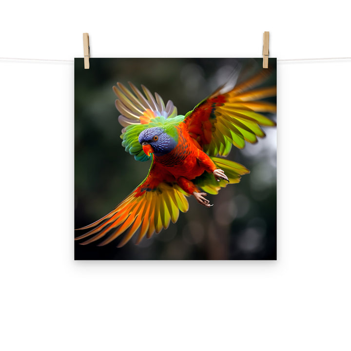 Lorikeet Photo paper poster - PosterfyAI.com