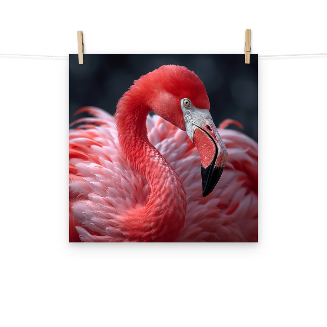 Flamingo Photo paper poster - PosterfyAI.com