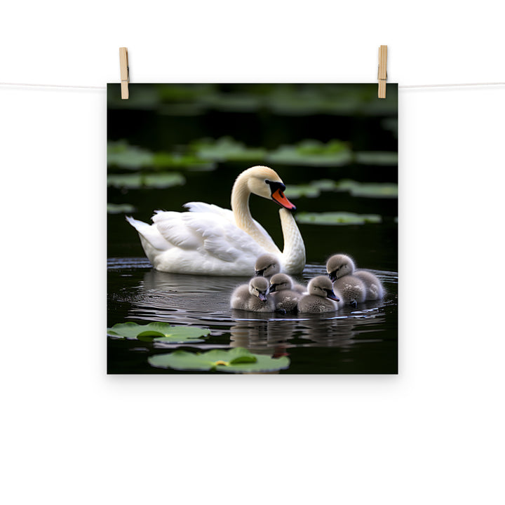 Swan Photo paper poster - PosterfyAI.com