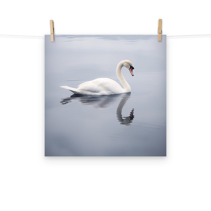 Swan Photo paper poster - PosterfyAI.com