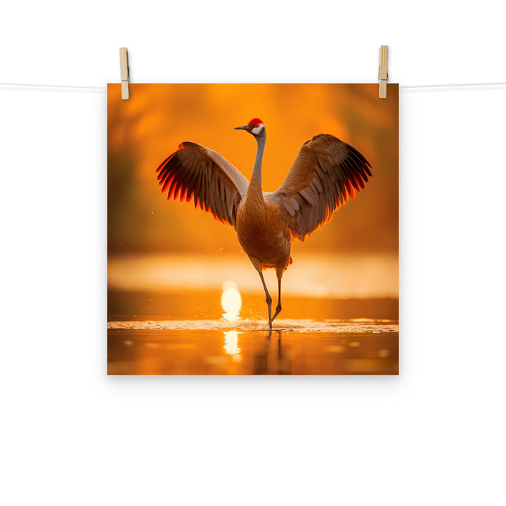 Crane Photo paper poster - PosterfyAI.com