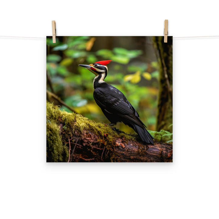 Woodpecker Photo paper poster - PosterfyAI.com