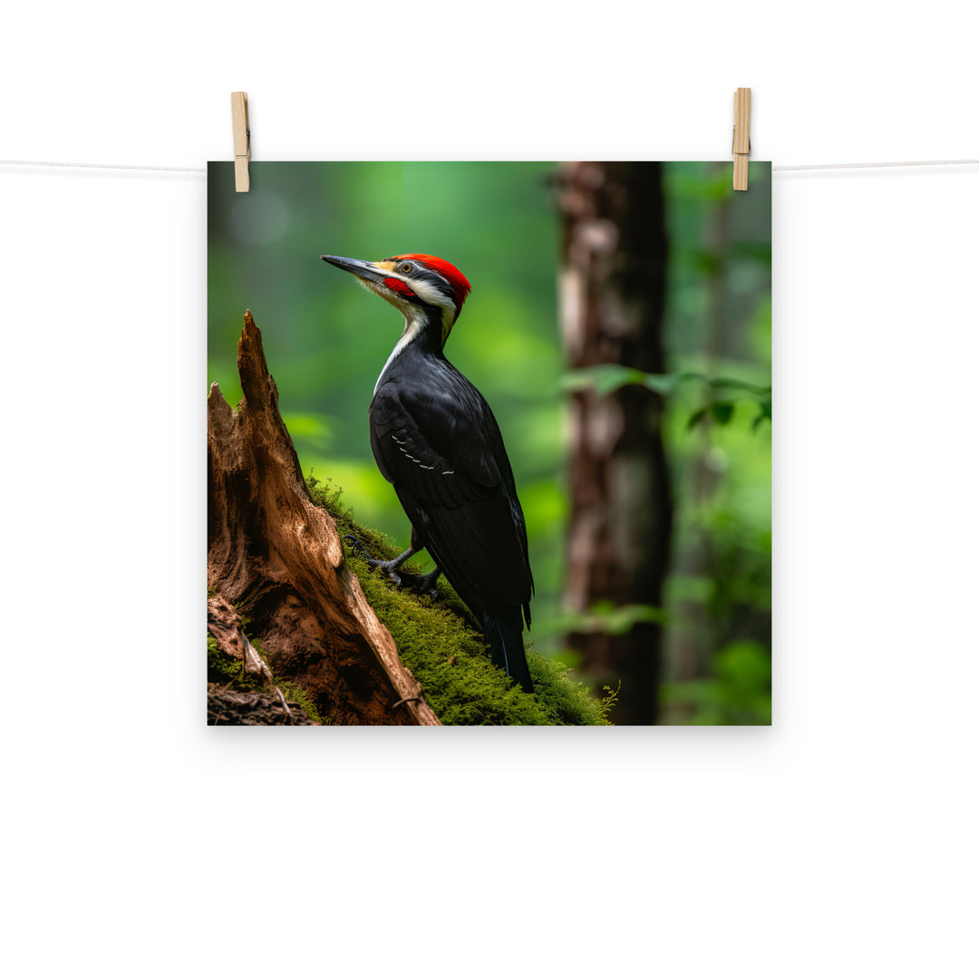 Woodpecker Photo paper poster - PosterfyAI.com