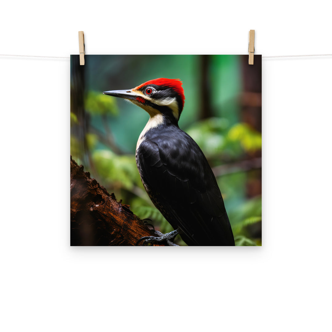 Woodpecker Photo paper poster - PosterfyAI.com