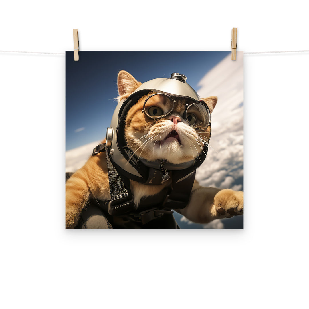 Exotic Shorthair Pilot paper poster - PosterfyAI.com