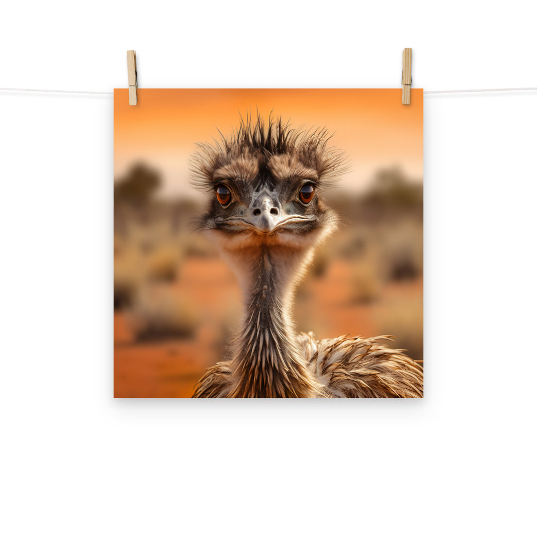 Emu Photo paper poster - PosterfyAI.com