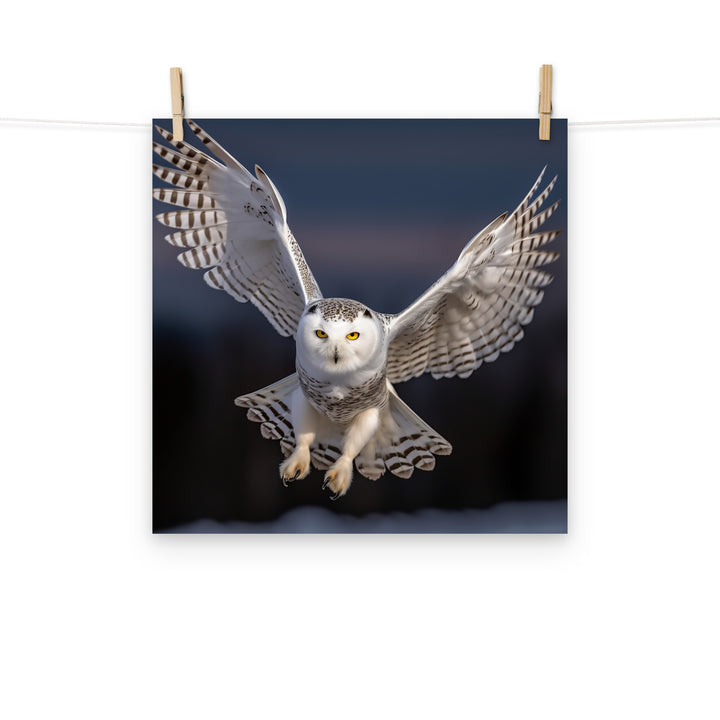 Owl Photo paper poster - PosterfyAI.com