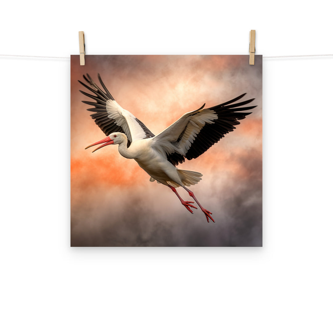 Stork Photo paper poster - PosterfyAI.com