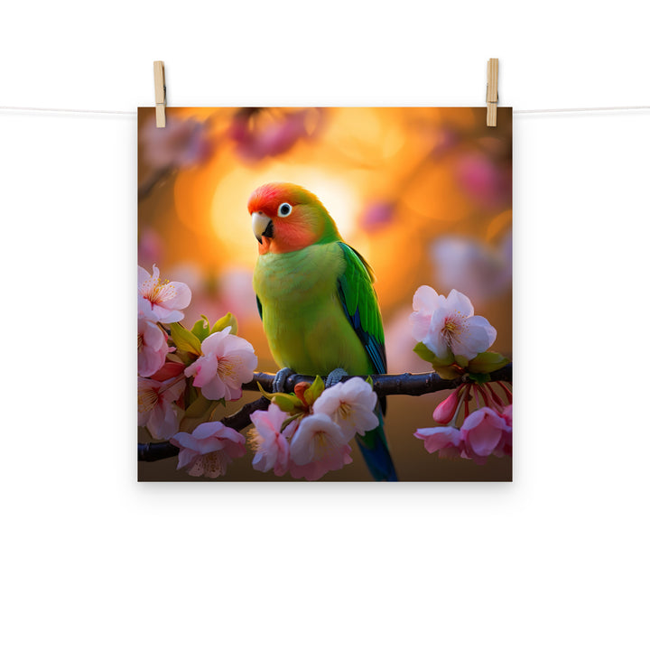 Lovebird Photo paper poster - PosterfyAI.com