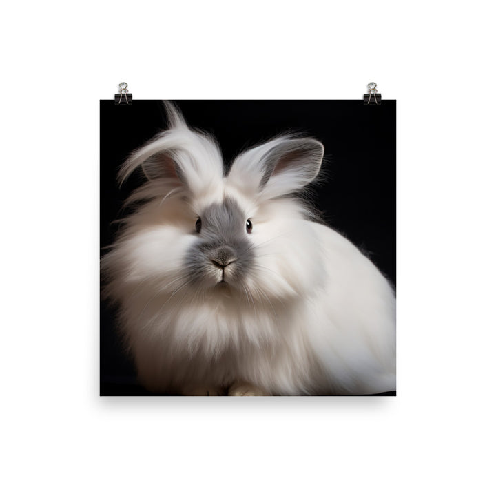 Gorgeous Lionhead Bunny Photo paper poster - PosterfyAI.com