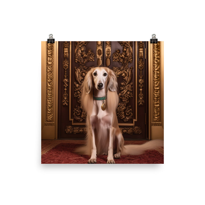 Regal Saluki Photo paper poster - PosterfyAI.com